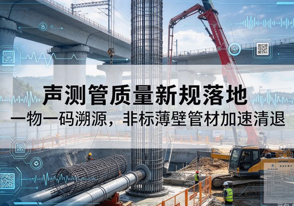 建邺声测管质量新规落地，一物一码溯源，非标薄壁管材加速清退